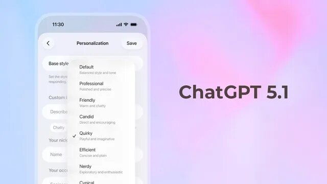 ChatGPT بالاخره احساساتی شد/ مدل جدید GPT-۵.۱ حالا صمیمی و باهوش شده